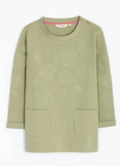 Pure Cotton Applique Sweatshirt -Casual Outfits Store 66967pvl 45f75a84183d157