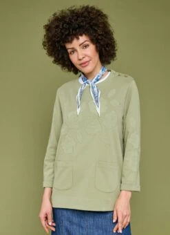 Pure Cotton Applique Sweatshirt