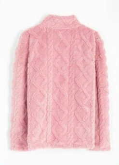 Cosy Fleece Cable Jacket -Casual Outfits Store 67129pvl 82cc9a03bfaf37d