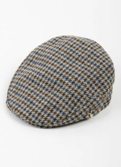 Wool Blend Tweed Flat Cap - Hounds Tooth Check 5 Wool Blend Tweed Flat Cap - Hounds Tooth Check -Casual Outfits Store 67375pvl 382efb091552fc3