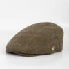 Wool Blend Tweed Flat Cap - Green Check 1 Wool Blend Tweed Flat Cap - Green Check -Casual Outfits Store 67386pvl 11c558995afd0ed