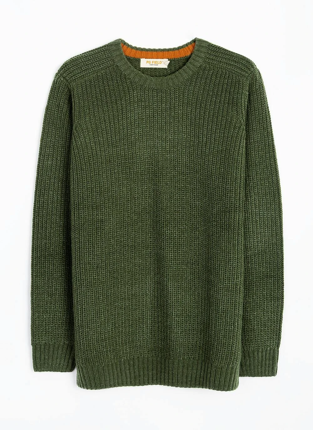Crew Neck Fisherman Rib Jumper 5 Crew Neck Fisherman Rib Jumper - Image 3