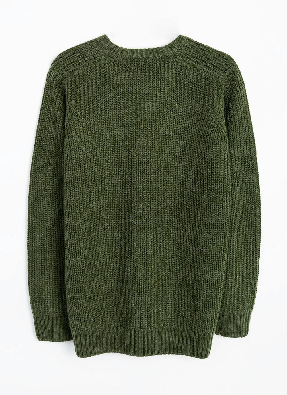 Crew Neck Fisherman Rib Jumper 8 Crew Neck Fisherman Rib Jumper - Image 6