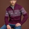 Fairisle Zip Neck Jumper 1 Fairisle Zip Neck Jumper -Casual Outfits Store 67671pvl eb21f53718b14d2