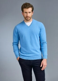 Pure Cashmere V Neck Jumper
