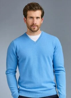 Pure Cashmere V Neck Jumper -Casual Outfits Store 67700pvl 7b891a8723578f9