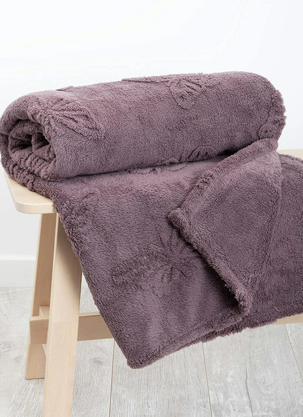Butterfly Embossed Fleece Purple Throw 3 Butterfly Embossed Fleece Purple Throw