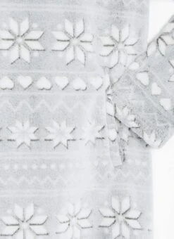 Cosy Fleece Fairisle Cowl Neck Lounger -Casual Outfits Store 68124pvl c8b75ca65915442