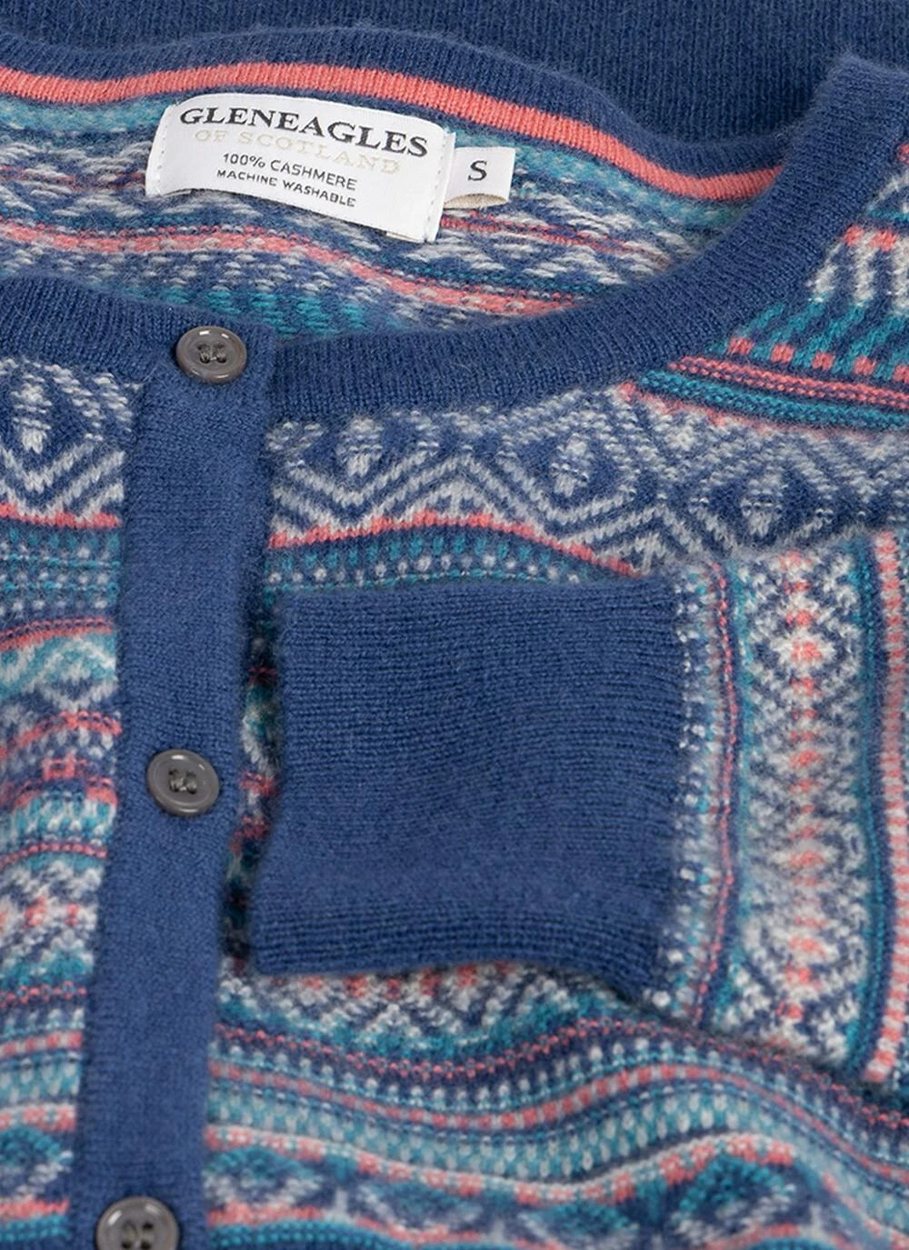 Cashmere Fairisle Cardigan 4 Cashmere Fairisle Cardigan - Image 2